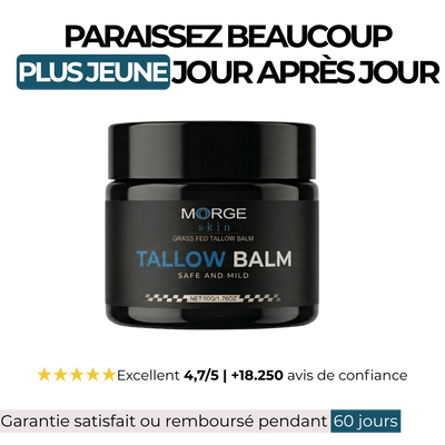 Morge™ Baume au Suif – Défense Anti-Rides - Black Edition
