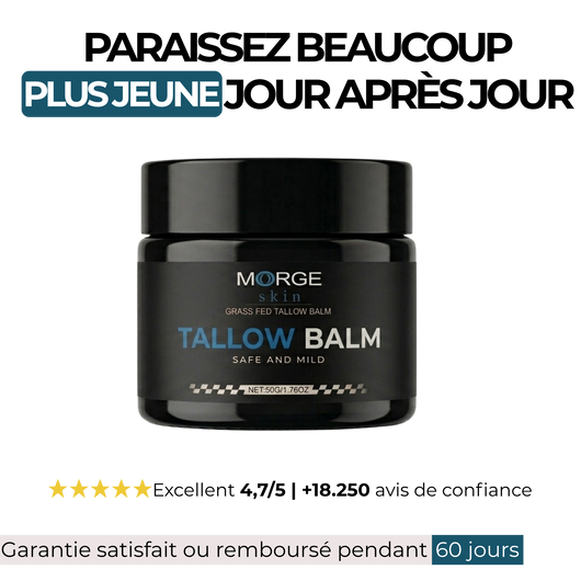 Morge™ Baume au Suif – Défense Anti-Rides - Black Edition